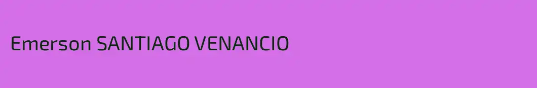 Emerson SANTIAGO VENANCIO
